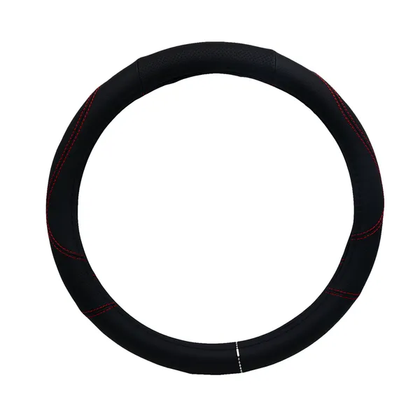 Forro Volante Cuero Carro Microperforado Negro Xtreme